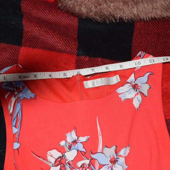 Coral flowered dress (With pockets!) - Picture 7 of 7